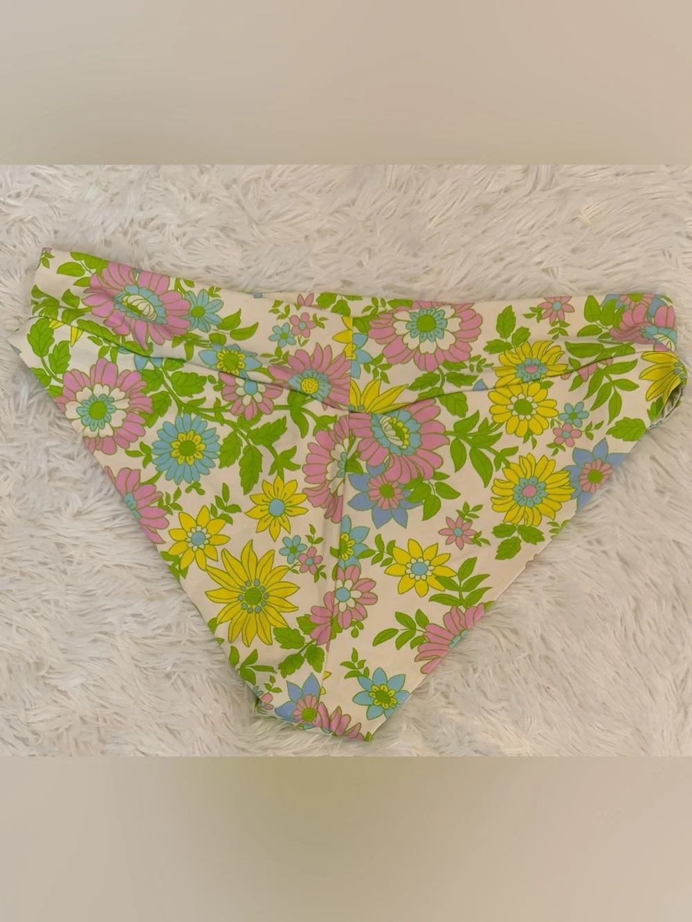 Frankies Bikinis Ziggy Skimpy Bikini Bottom - Secret Garden Floral Size Large